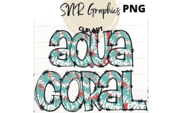 Aqua and Coral Doodle Letters: A Strategic Asset for Visual Communication