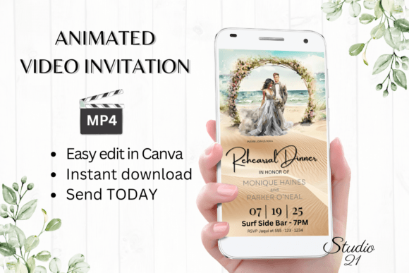 Beach Rehearsal Dinner Invite W7805: A Practical Guide to Digital Video Invitations