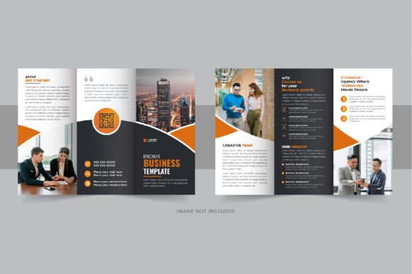 Business Trifold Brochure Design Layout