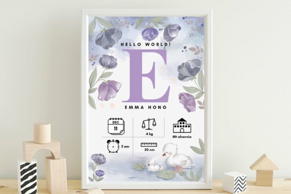Editable Baby Birth Stats Template: A Modern Way to Celebrate New Life