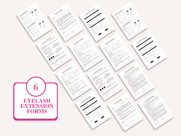 Eyelash Extension Forms - Editable Lash