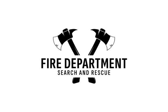 Fire Department Logo Illustration Design