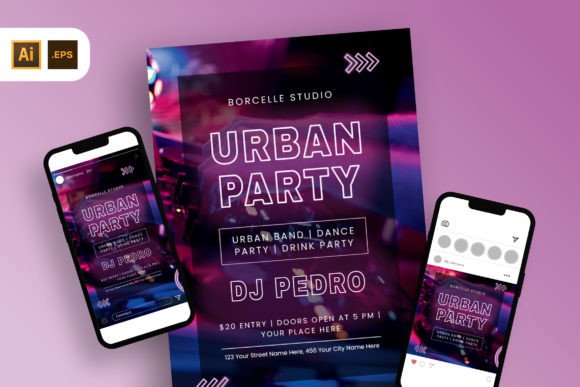 Mastering the Purple Blue DJ Urban Party Flyer for Modern Nightlife Marketing