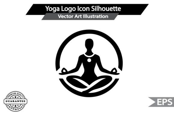 Mastering the Yoga Logo Icon Silhouette Vector Art Ill for Brand Identity