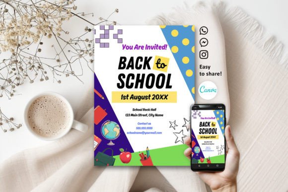 Modernizing Your Back to School Celebration with Editable Invitations