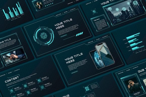Redefining Visual Storytelling with the Hologram Technology PowerPoint Template