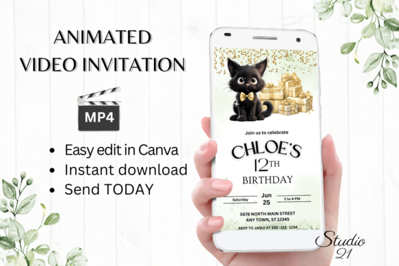 Revolutionizing Event Planning: The Rise of the Cute Black Cat Birthday Invitation