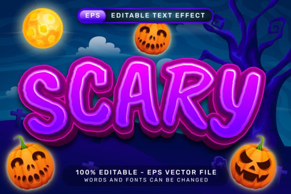 Scary Text Effect and Editable Text