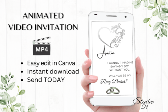 Silver Ring Bearer Proposal W3930RB: A Practical Guide to Digital Wedding Invitations