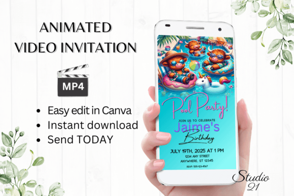 The Ultimate Guide to Digital Birthday Pool Party Invitations: Edit, Animate, and Share in Minutes