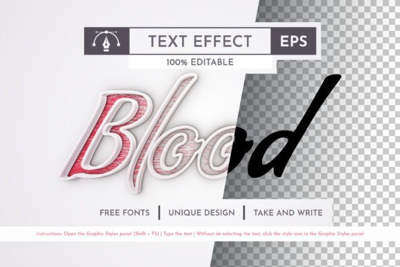 White Blood Editable Text Effect: Transforming Headlines with Vector Precision