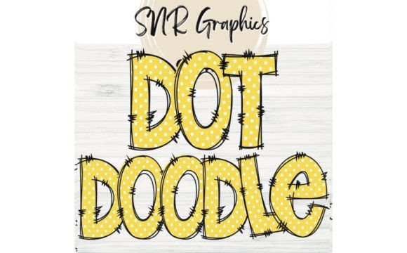 Yellow Polka Dot Doodle Letters: A Practical Asset for Creative Workflows
